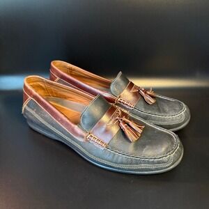 Johnston‎ & Murphy Leather Loafers Tassel Slip On Comfort Dress Shoes 10.5M